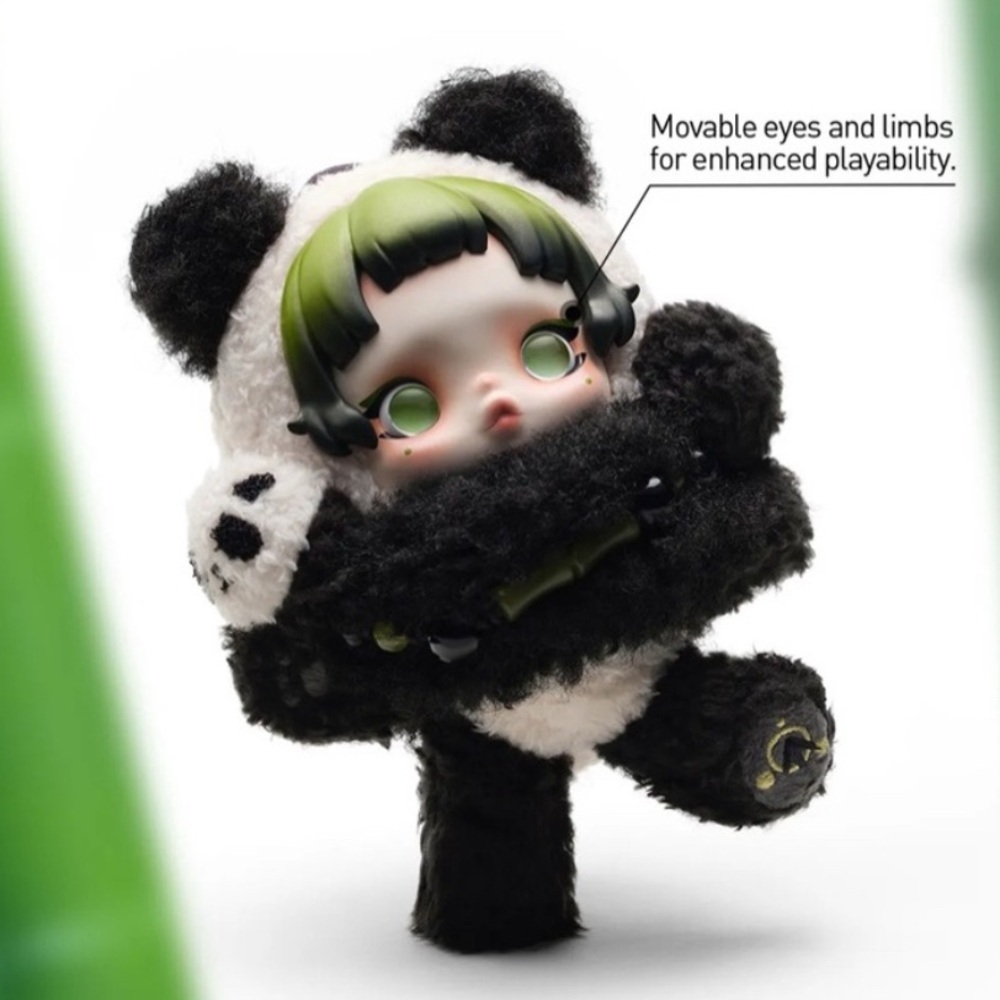 Skullpanda Lazy Panda Plush Doll Pendant LIMITED EDITION NEW - Picture 5 of 10